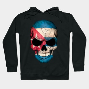 Cuban Flag Skull Floral Skeleton Hoodie